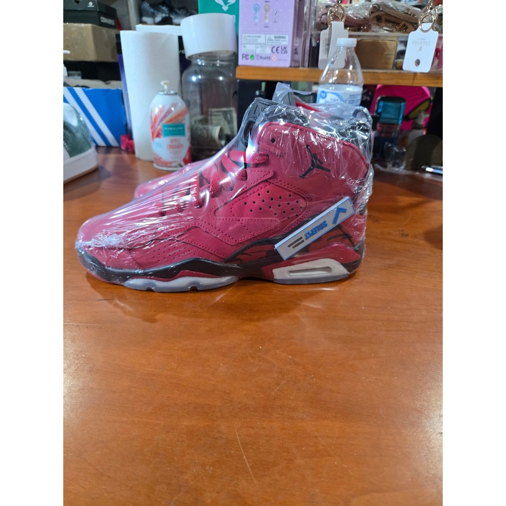 Jordan 6-17-23 Gym Red Black Sneakers DZ5577-600 Boys Size 5.5Y Womens 7